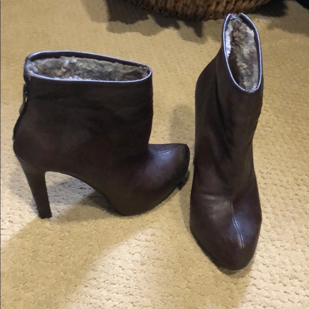 BCBG brown booties